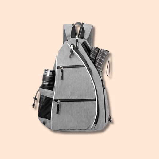 Sac Padel à bandoulière mixte - Compartiment raquettes, 43 cm