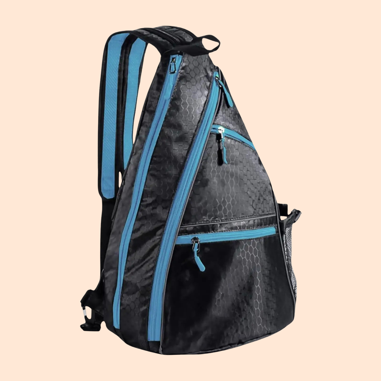 Sac Padel Homme bandoulière - Toile Oxford, ouverture diagonale