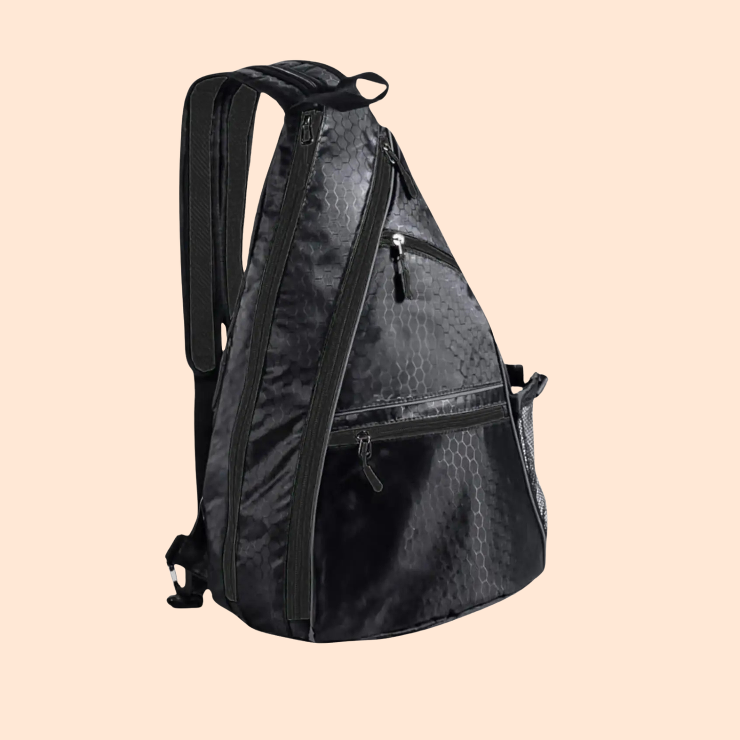 Sac Padel Homme bandoulière - Toile Oxford, ouverture diagonale