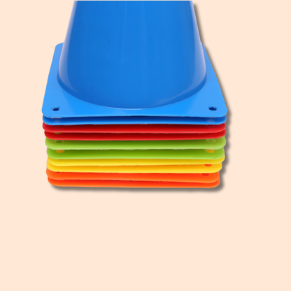 Plots d'entraînement padel - Lot de 25 cônes 5 couleurs