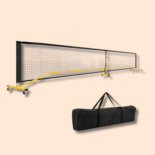 Filet padel à roulettes 6,7 m - Format officiel, structure pro
