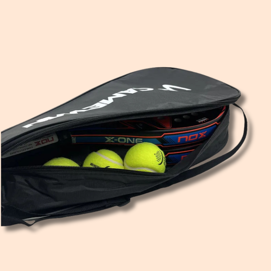 Padel Housse de Raquette zippée - Avec sangle de transport épaule