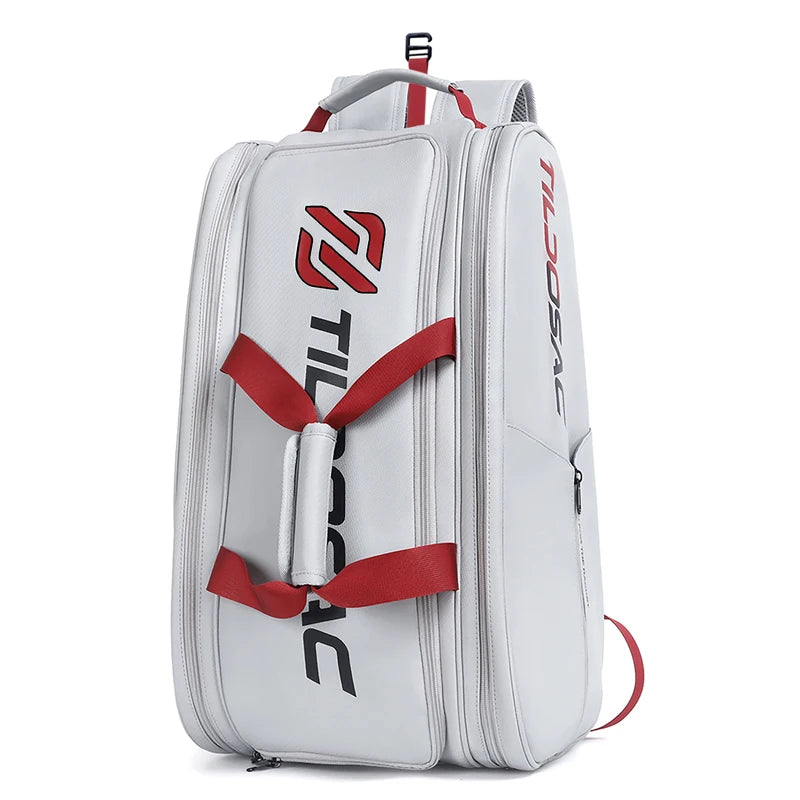 Sac à dos padel simili cuir - Waterproof, 2 à 4 raquettes, look pro