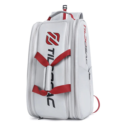 Sac à dos padel simili cuir - Waterproof, 2 à 4 raquettes, look pro