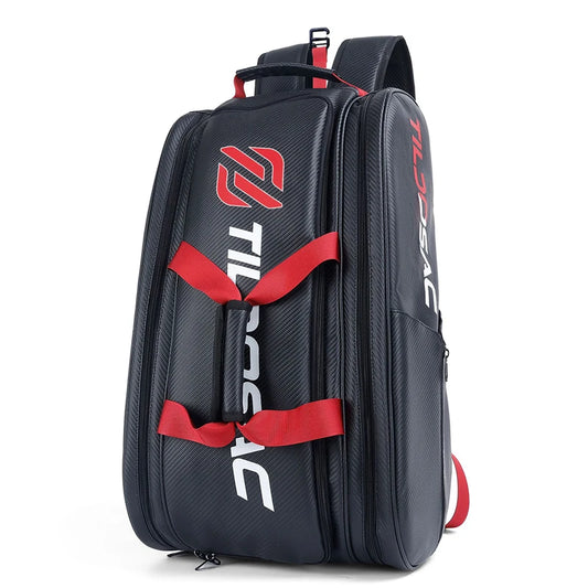 Sac à dos padel simili cuir - Waterproof, 2 à 4 raquettes, look pro