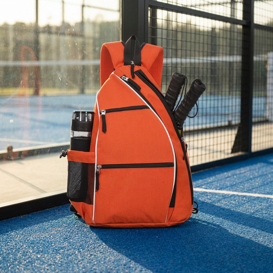 Sac Padel à bandoulière mixte - Compartiment raquettes, 43 cm