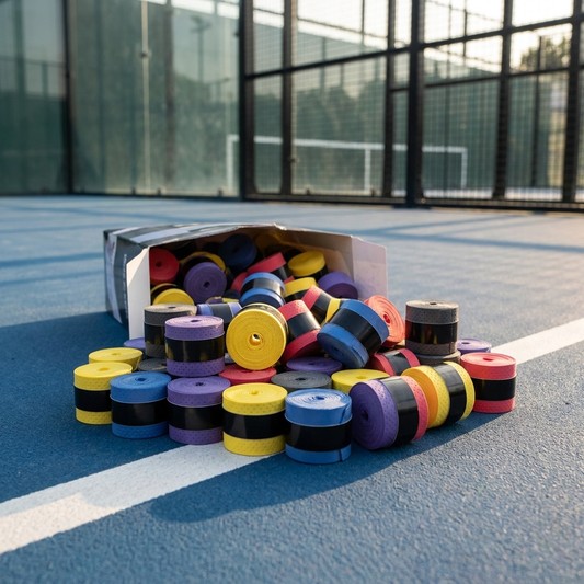 Pack 60 overgrips padel - Antidérapants, 5 coloris assortis