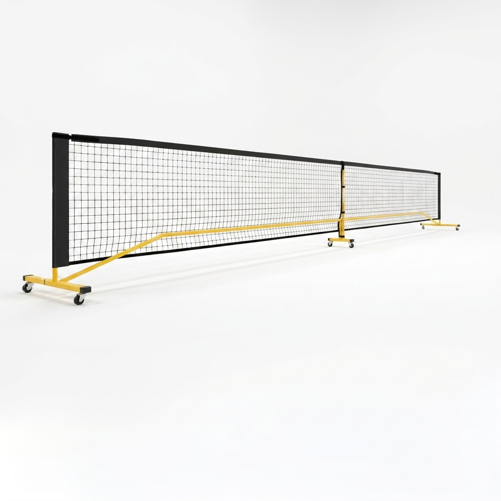 Filet padel à roulettes 6,7 m - Format officiel, structure pro